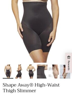 TC Shape Away® High-Waist Thigh Slimmer - Black